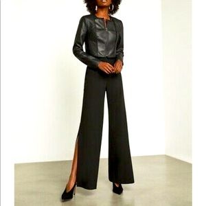 BCBG MAXAZRIA Black Cooper Wide Leg Trouser